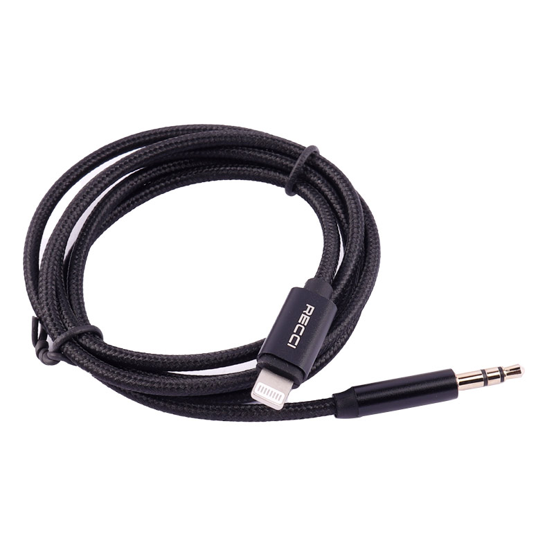 کابل تبدیل Recci RH02 Lightning To AUX 1m