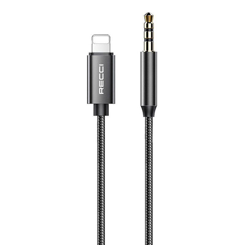 کابل تبدیل Recci RH02 Lightning To AUX 1m