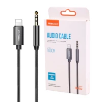 کابل تبدیل Recci RH02 Lightning To AUX 1m