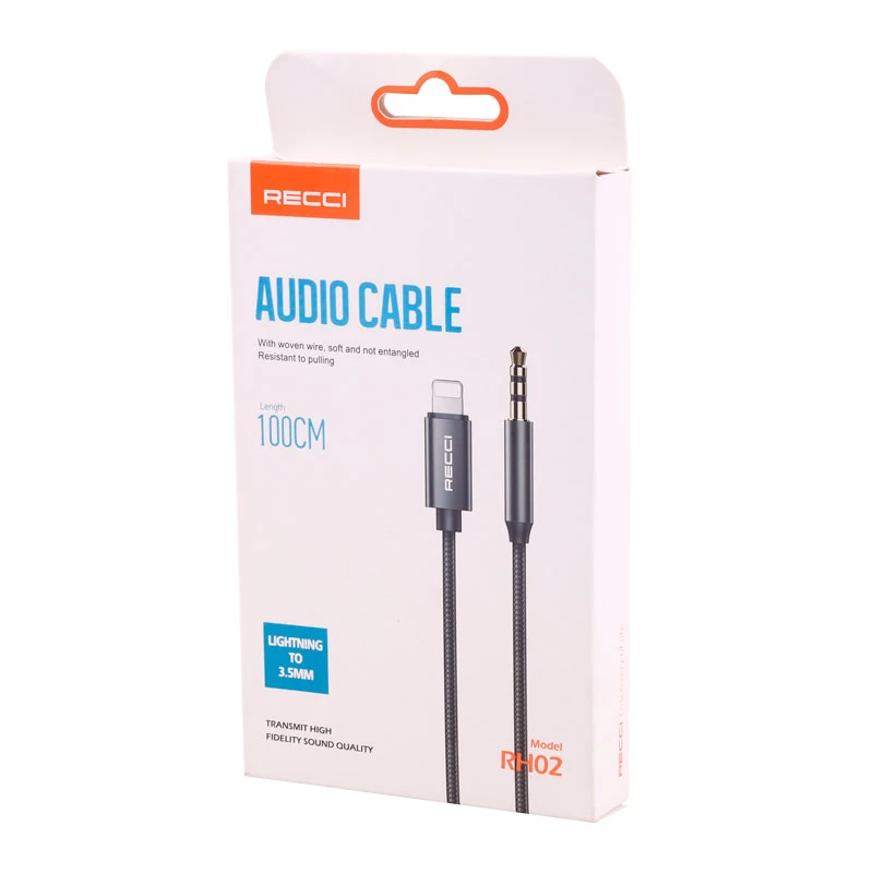 کابل تبدیل Lightning به AUX رسی RH02 طول 1 متر