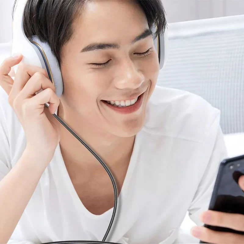 کابل تبدیل Type-C به AUX رسی RH03 طول 1 متر