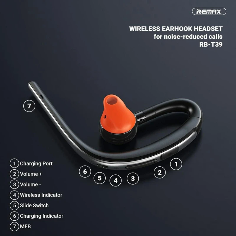 هدست بلوتوث تک گوش Remax RB-T39