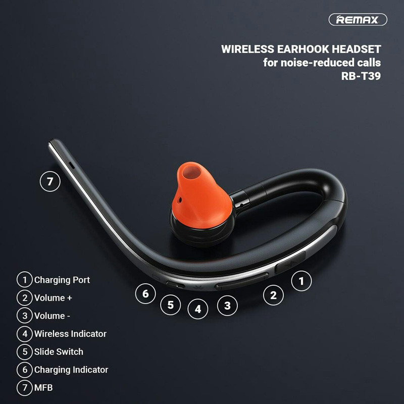 هدست بلوتوث تک گوش Remax RB-T39