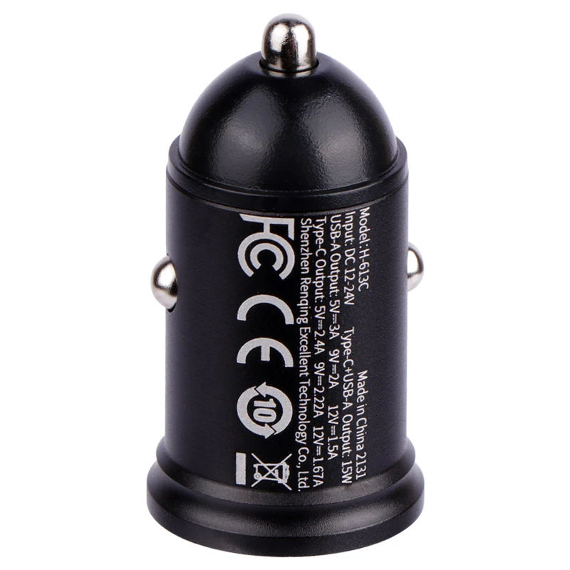 شارژر فندکی فست شارژ Rock H-613C 3A PD 20W