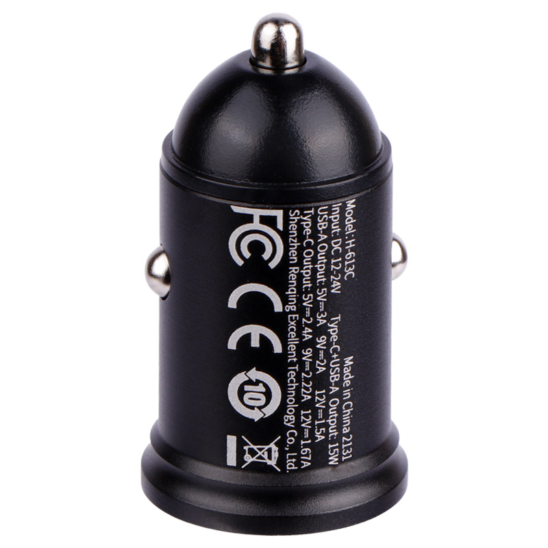 شارژر فندکی فست شارژ Rock H-613C 3A PD 20W