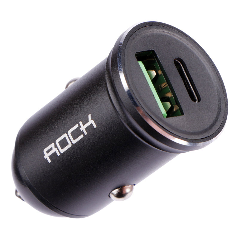 شارژر فندکی فست شارژ Rock H-613C 3A PD 20W