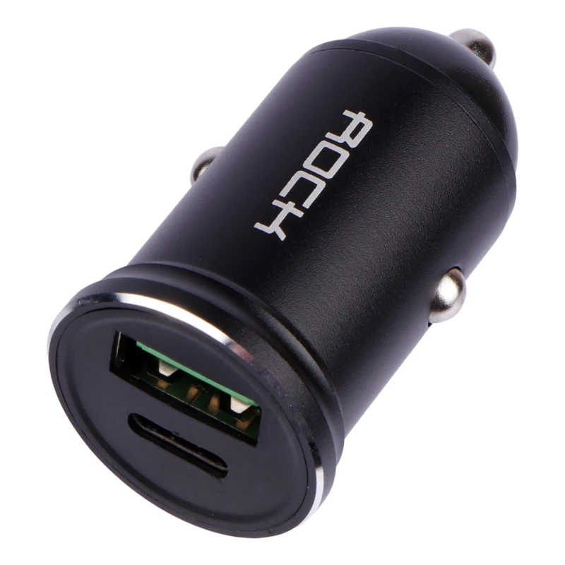 شارژر فندکی فست شارژ Rock H-613C 3A PD 20W