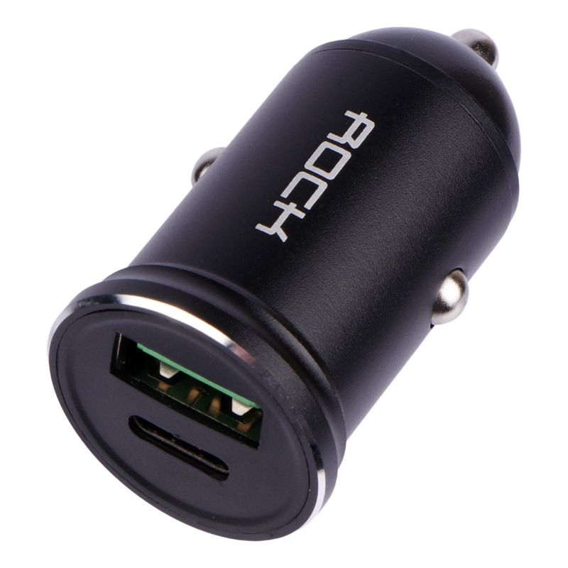 شارژر فندکی فست شارژ Rock H-613C 3A PD 20W