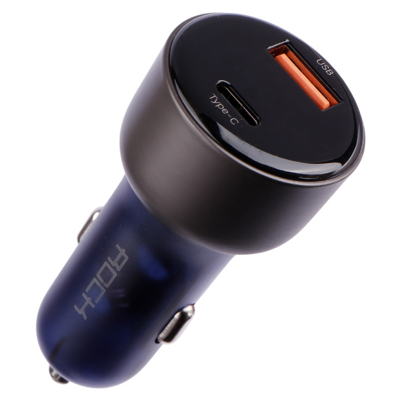 شارژر فندکی فست شارژ Rock SD-017 5A QC3.0 PD 72W