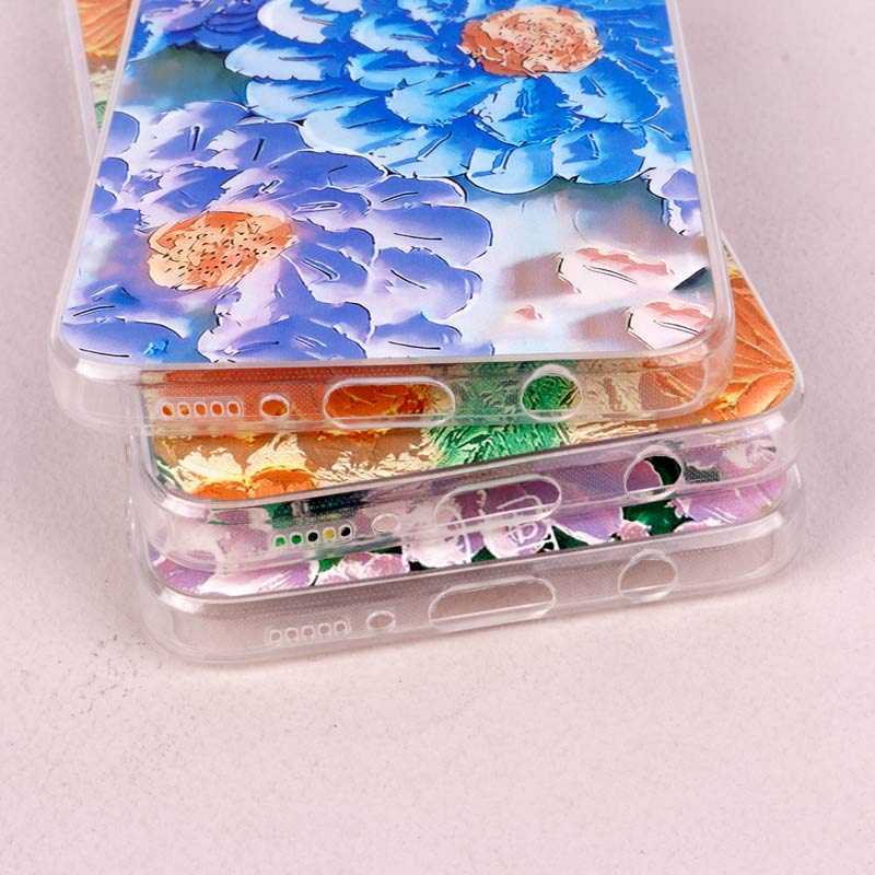 قاب ژله ای طرحدار گل برجسته محافظ لنزدار Samsung Galaxy A20 / A30