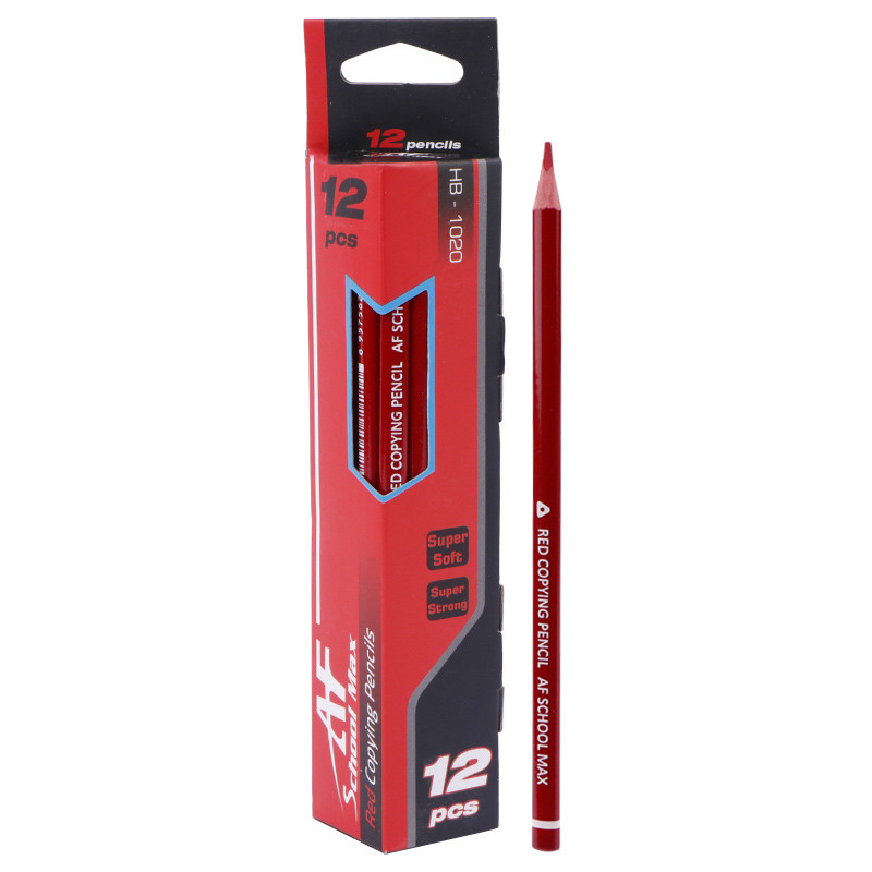 مداد قرمز اسکول مکس School Max HB-1020 بسته 12 عددی