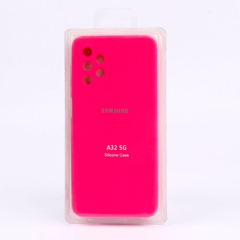 قاب سیلیکونی اصلی زیربسته سامسونگ Galaxy A32 5G محافظ لنزدار