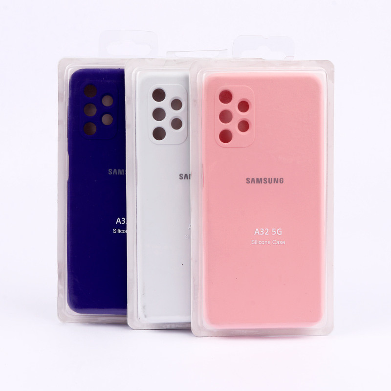 قاب سیلیکونی اصلی زیربسته سامسونگ Galaxy A32 5G محافظ لنزدار
