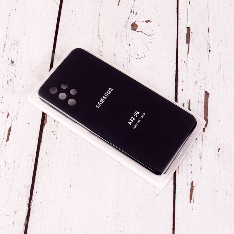 قاب سیلیکونی اصلی زیربسته سامسونگ Galaxy A32 5G محافظ لنزدار