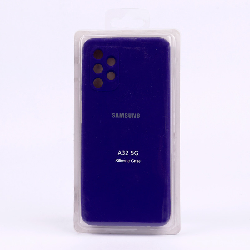 قاب سیلیکونی اصلی زیربسته سامسونگ Galaxy A32 5G محافظ لنزدار