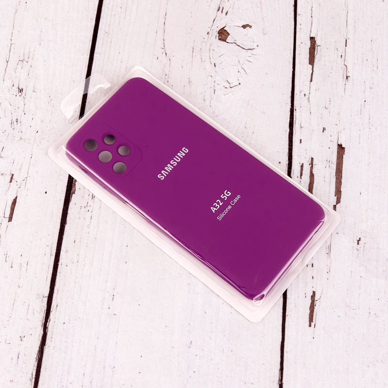 قاب سیلیکونی اصلی زیربسته سامسونگ Galaxy A32 5G محافظ لنزدار
