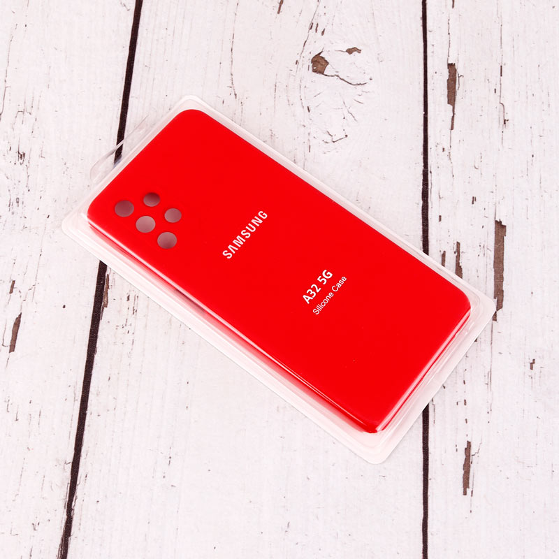 قاب سیلیکونی اصلی زیربسته سامسونگ Galaxy A32 5G محافظ لنزدار