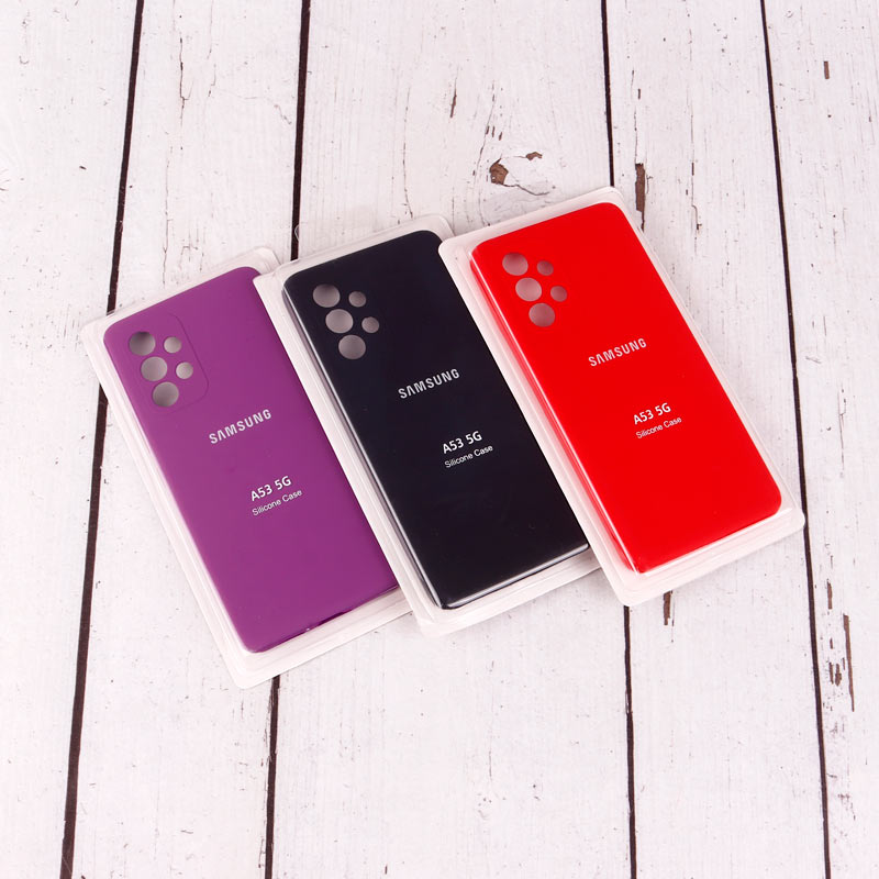 قاب سیلیکونی اصلی زیربسته سامسونگ Galaxy A53 5G محافظ لنزدار