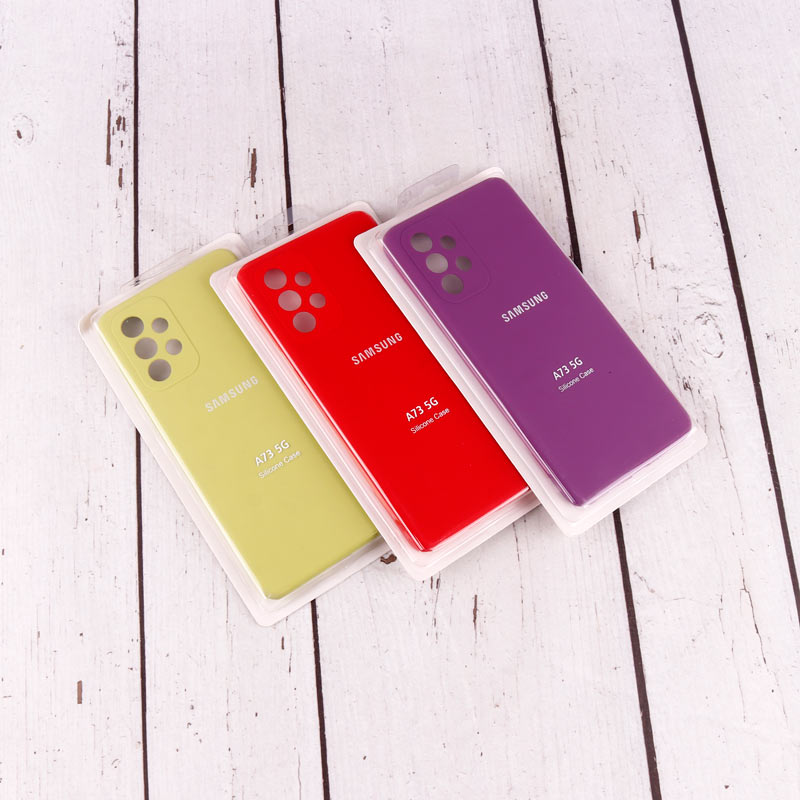 قاب سیلیکونی اصلی زیربسته سامسونگ Galaxy A73 محافظ لنزدار