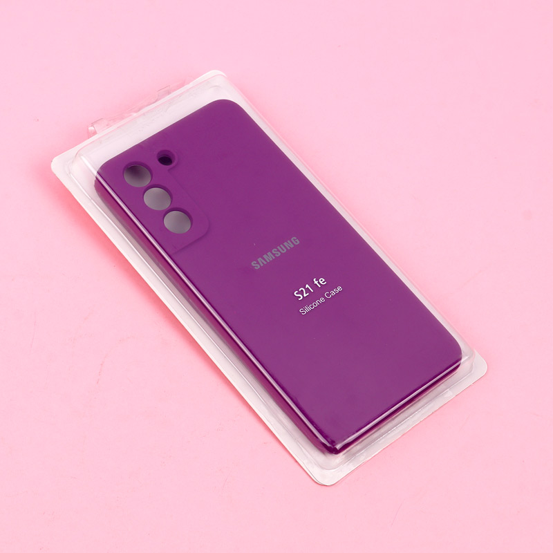 قاب سیلیکونی اصلی زیربسته سامسونگ Galaxy S21 FE 5G محافظ لنزدار