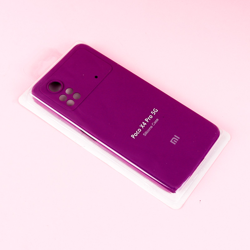قاب سیلیکونی اصلی زیربسته شیائومی Poco X4 Pro 5G محافظ لنزدار
