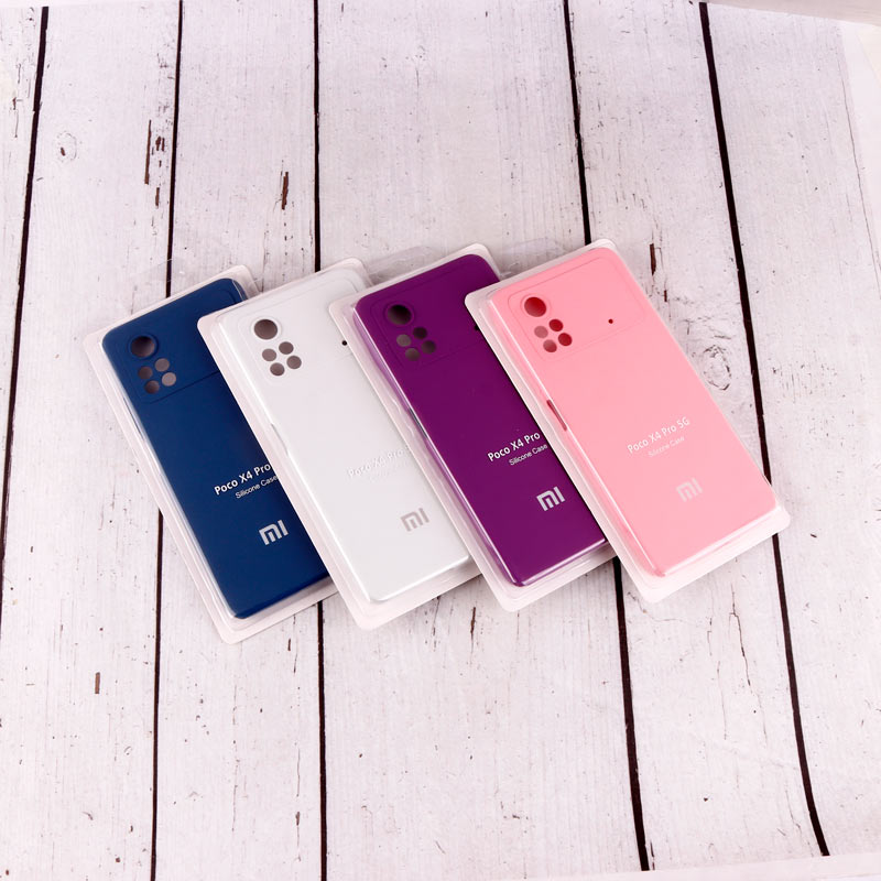 قاب سیلیکونی اصلی زیربسته شیائومی Poco X4 Pro 5G محافظ لنزدار