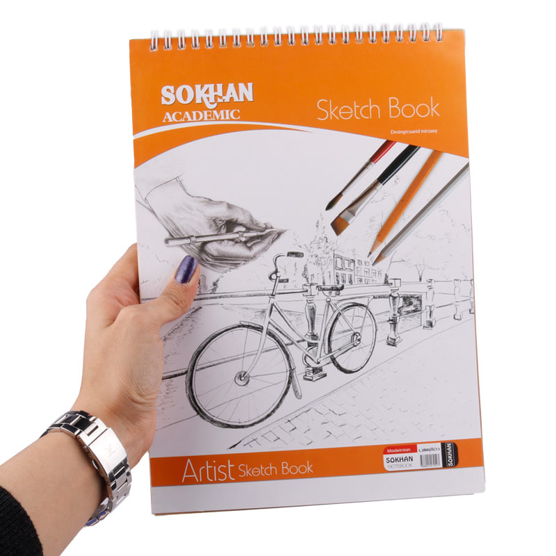 دفتر طراحی A4 سیمی 50 برگ سخن