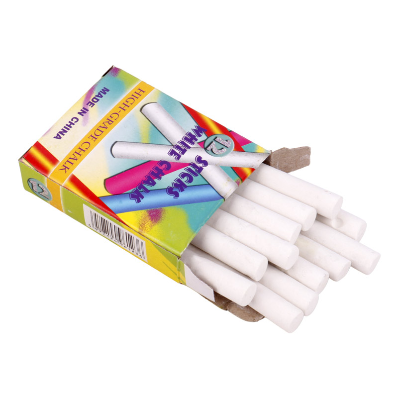 گچ تخته سیاه سفید Sticks بسته 12 عددی