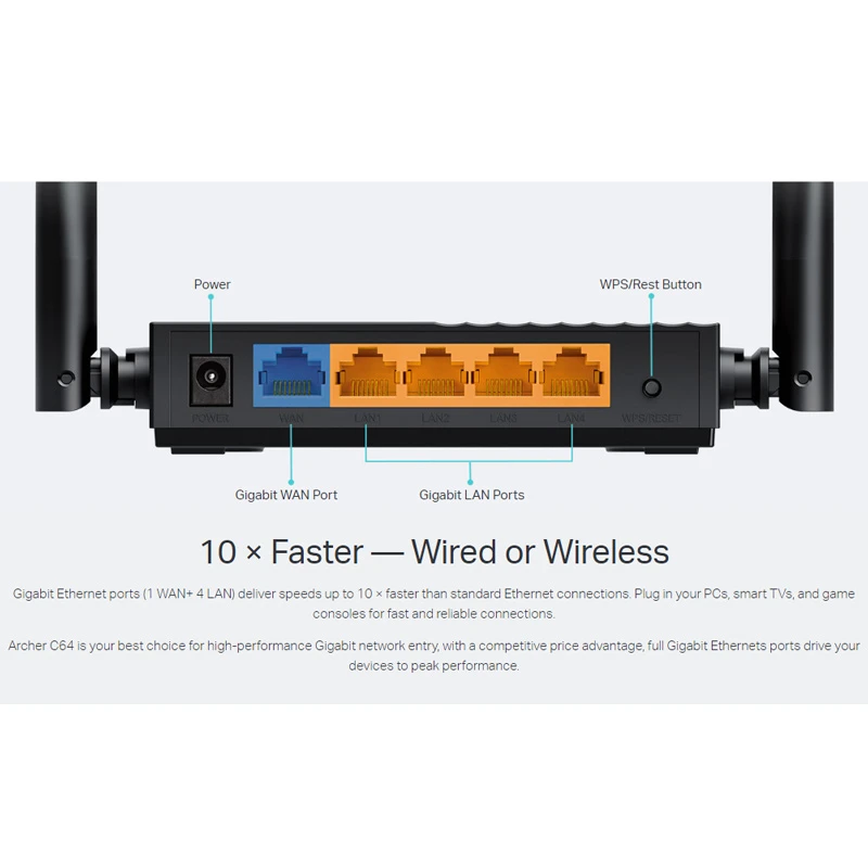 روتر بی سیم تی پی لینک AC1200 Archer C64