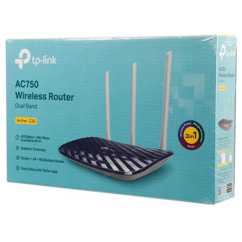 روتر بی سیم تی پی لینک AC750 Archer C20