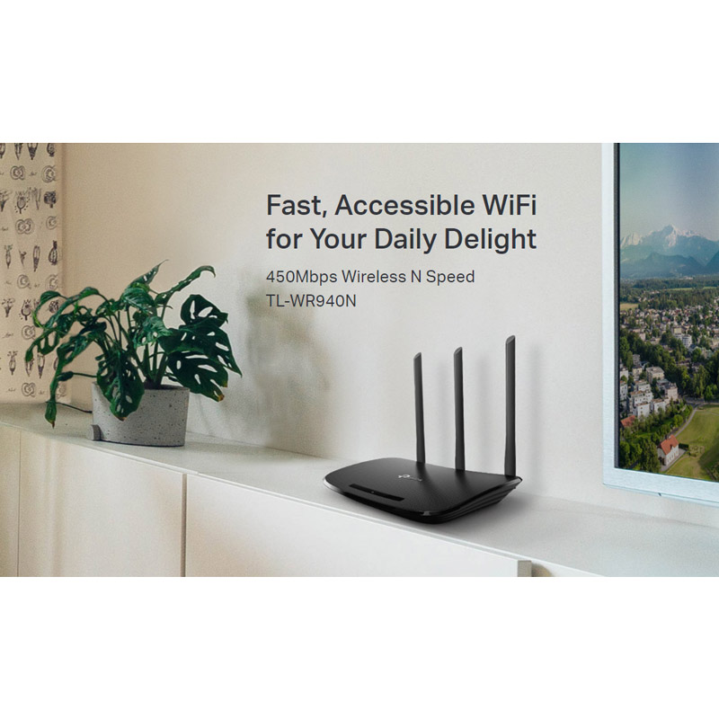 روتر 3 آنتن TP-Link TL-WR940N N450 450Mbps