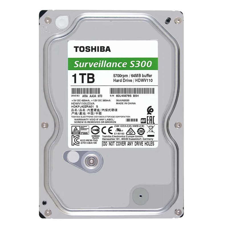 هارد اینترنال توشیبا Toshiba S300 Surveillance 1TB