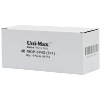 باتری چهارتایی نیم قلمی Uni-Max Extra Heavy Duty UB-R03P-SP4S 1.5V AAA بسته 40 عددی شرینک