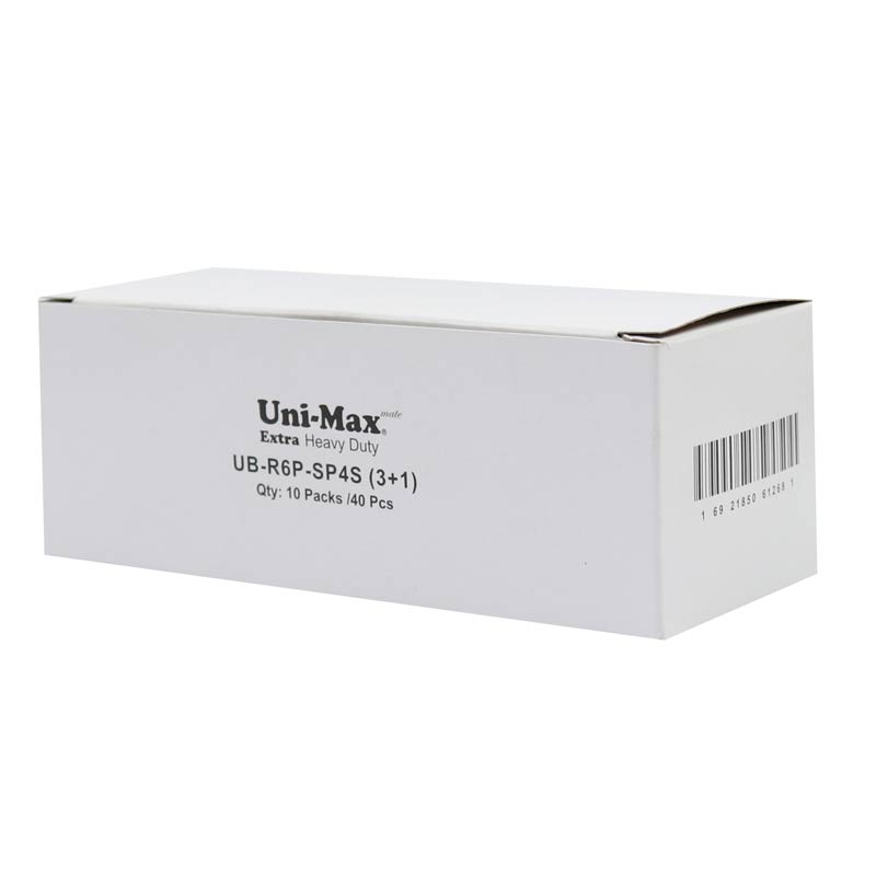 باتری چهارتایی قلمی Uni-Max Extra Heavy Duty UB-R6P-SP4S 1.5V AA بسته 40 عددی شرینک