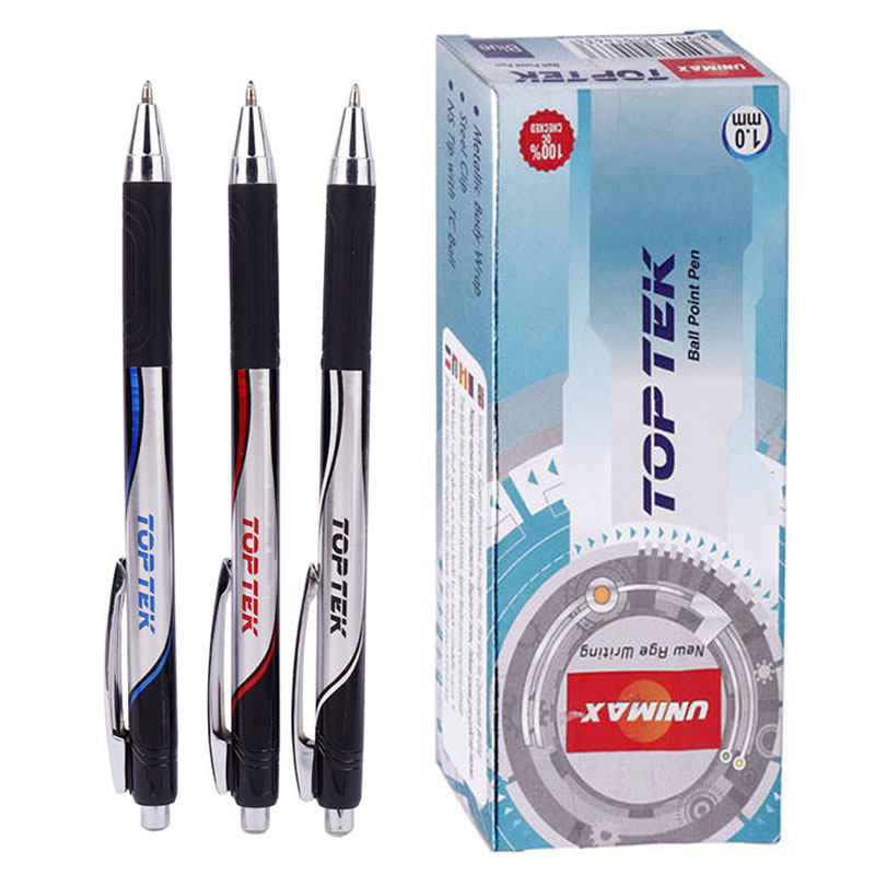 خودکار یونی مکس Unimax Top Tek 1mm بسته ۱۲ عددی