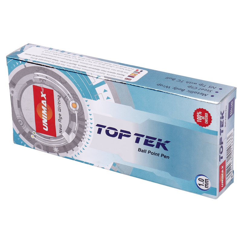 خودکار یونی مکس Unimax Top Tek 1mm بسته ۱۲ عددی