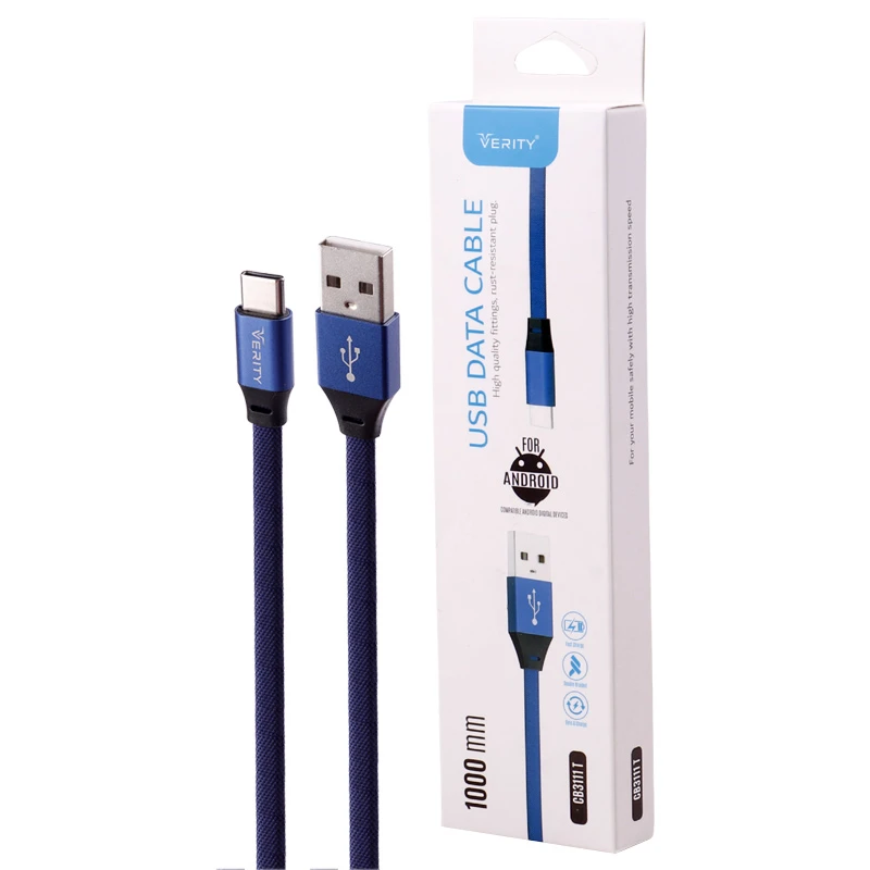 کابل تایپ سی فست شارژ وریتی CB-3111T طول 1 متر