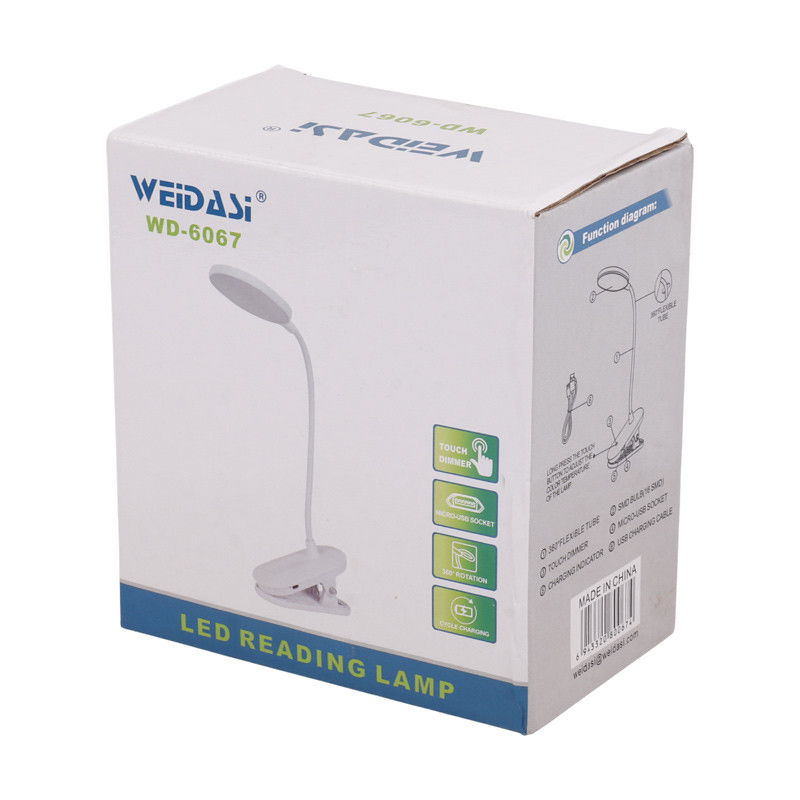 چراغ مطالعه شارژی ویداسی Weidasi WD-6067