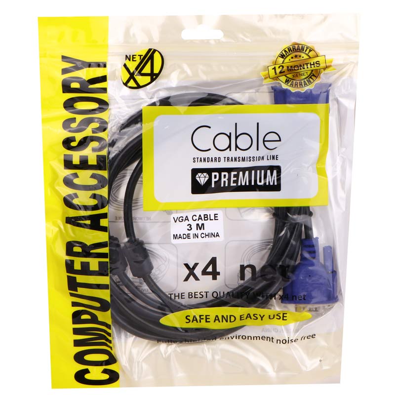 کابل VGA ایکس فورنت X4 Net طول 3 متر