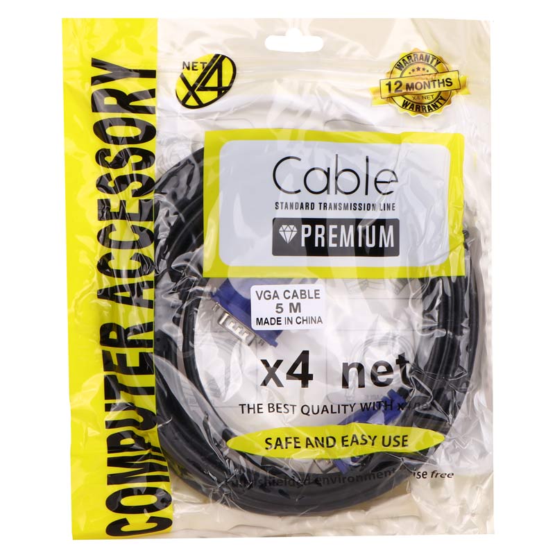کابل VGA ایکس فورنت X4 Net طول 5 متر