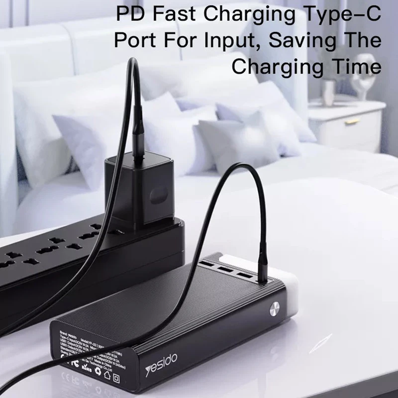 پاور بانک فست شارژ 30000 یسیدو Yesido YP26 PD 22.5W