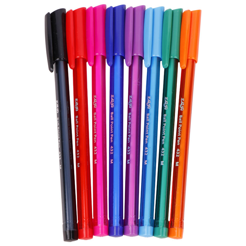 خودکار ژیجی رنگی Zhigi 432M 1.0mm بسته 8 عددی