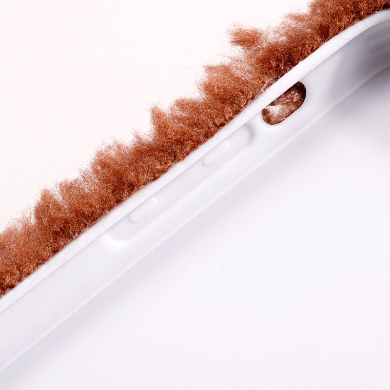 قاب پولیشی سگ پشمالو محافظ لنزدار iPhone 11 Pro قهوه ای
