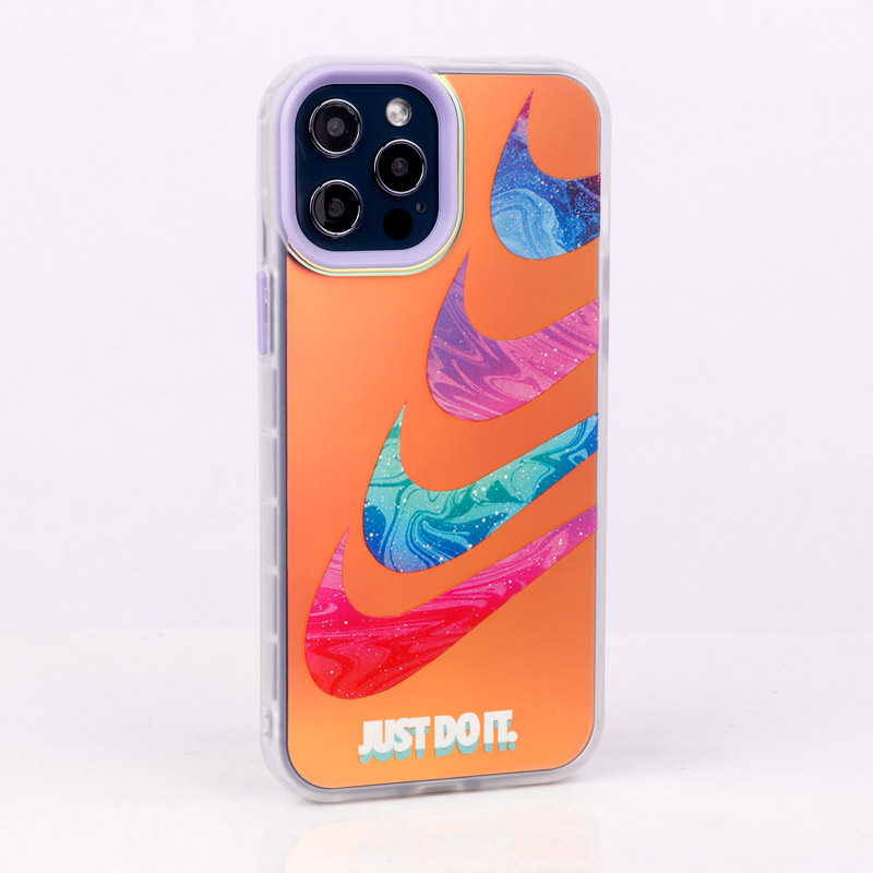 قاب ضد ضربه هولوگرامی دور لنز رنگی iPhone 12 Pro Max