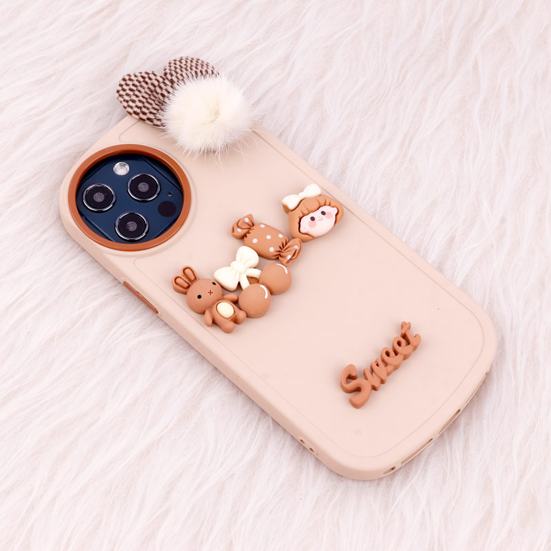 قاب عروسکی Sweet گوش پشمالو iPhone 12 Pro Max