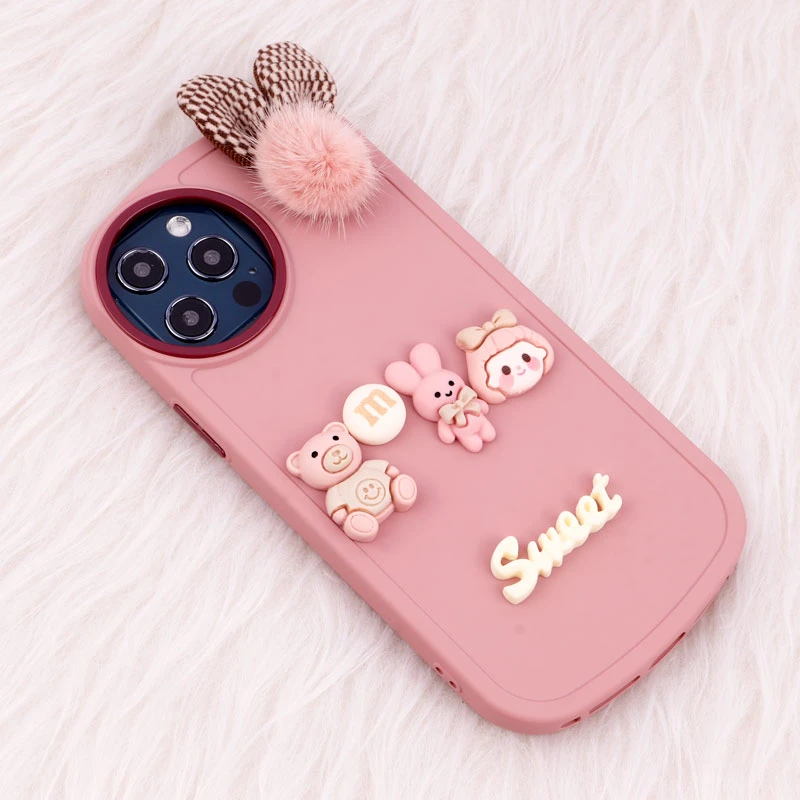 قاب عروسکی Sweet گوش پشمالو iPhone 12 Pro Max
