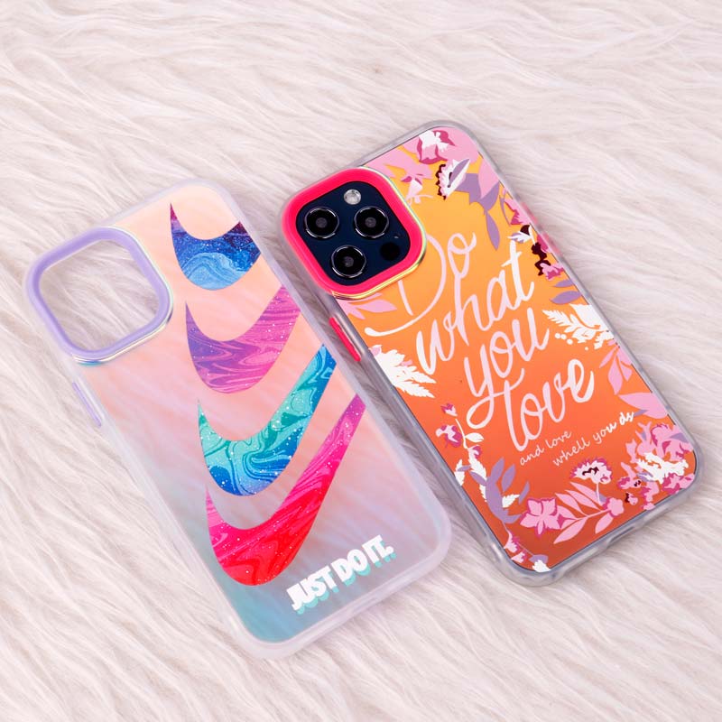 قاب ضد ضربه هولوگرامی دور لنز رنگی iPhone 12 Pro Max