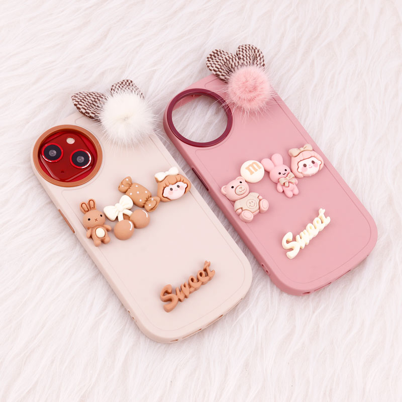 قاب عروسکی Sweet گوش پشمالو iPhone 13