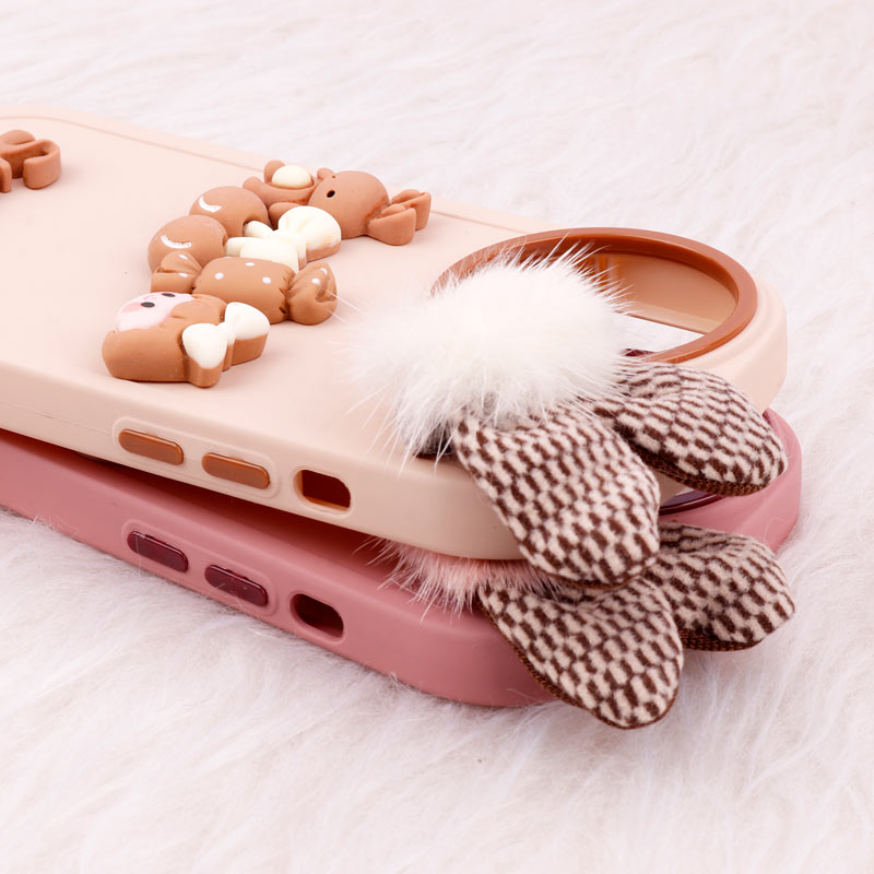 قاب عروسکی Sweet گوش پشمالو iPhone 13 Pro