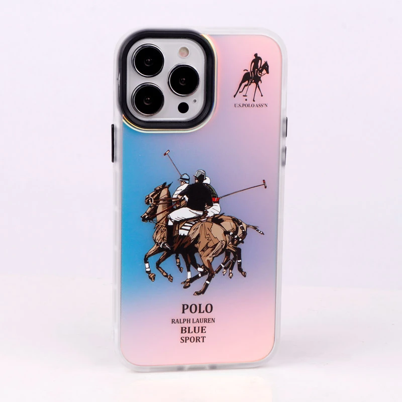 قاب ضد ضربه هولوگرامی دور لنز رنگی iPhone 13 Pro Max